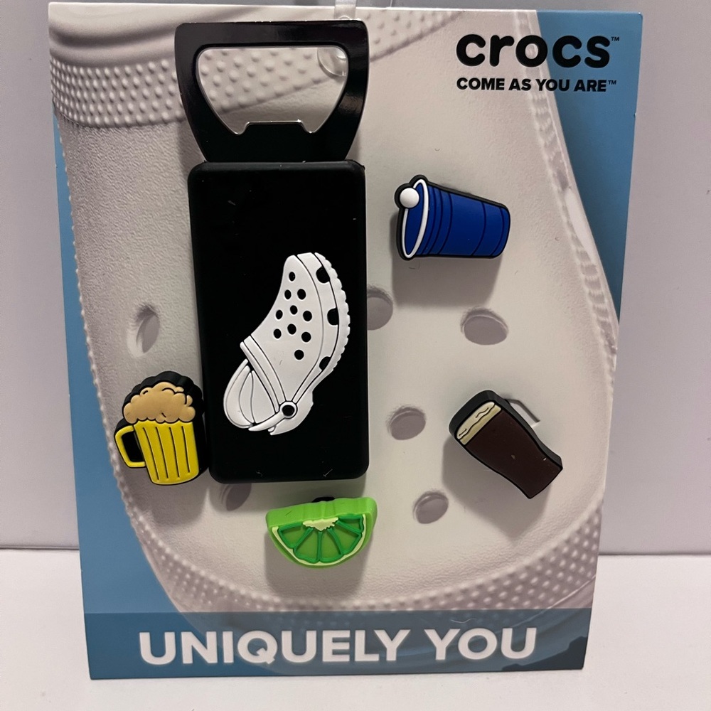 Crocs Jibbitz Shoe Charms Set - Black and Multicolor